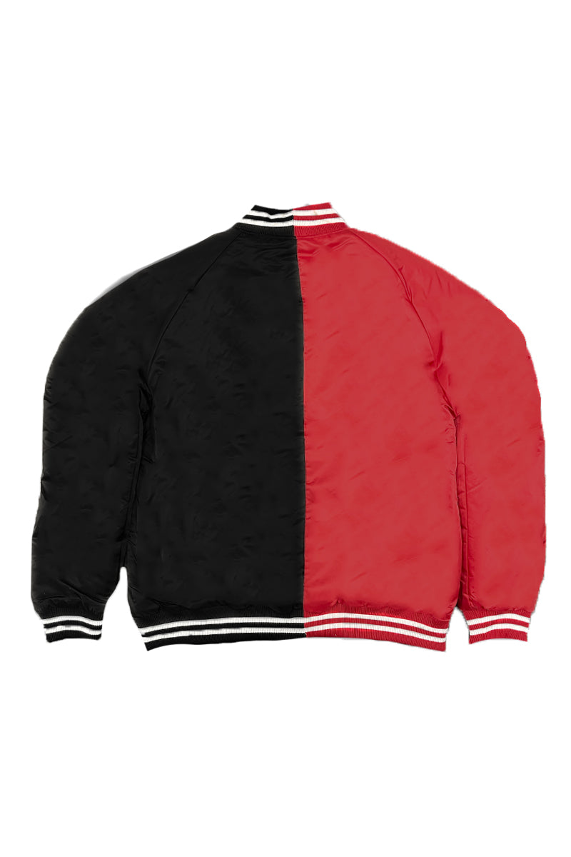 Two Tone Varsity Bomber Jacket-3