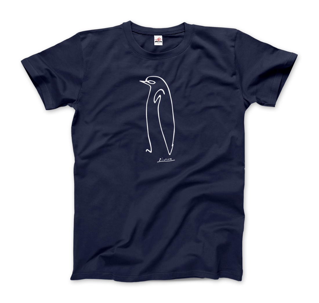 Pablo Picasso Penguin Line Artwork T-Shirt-7
