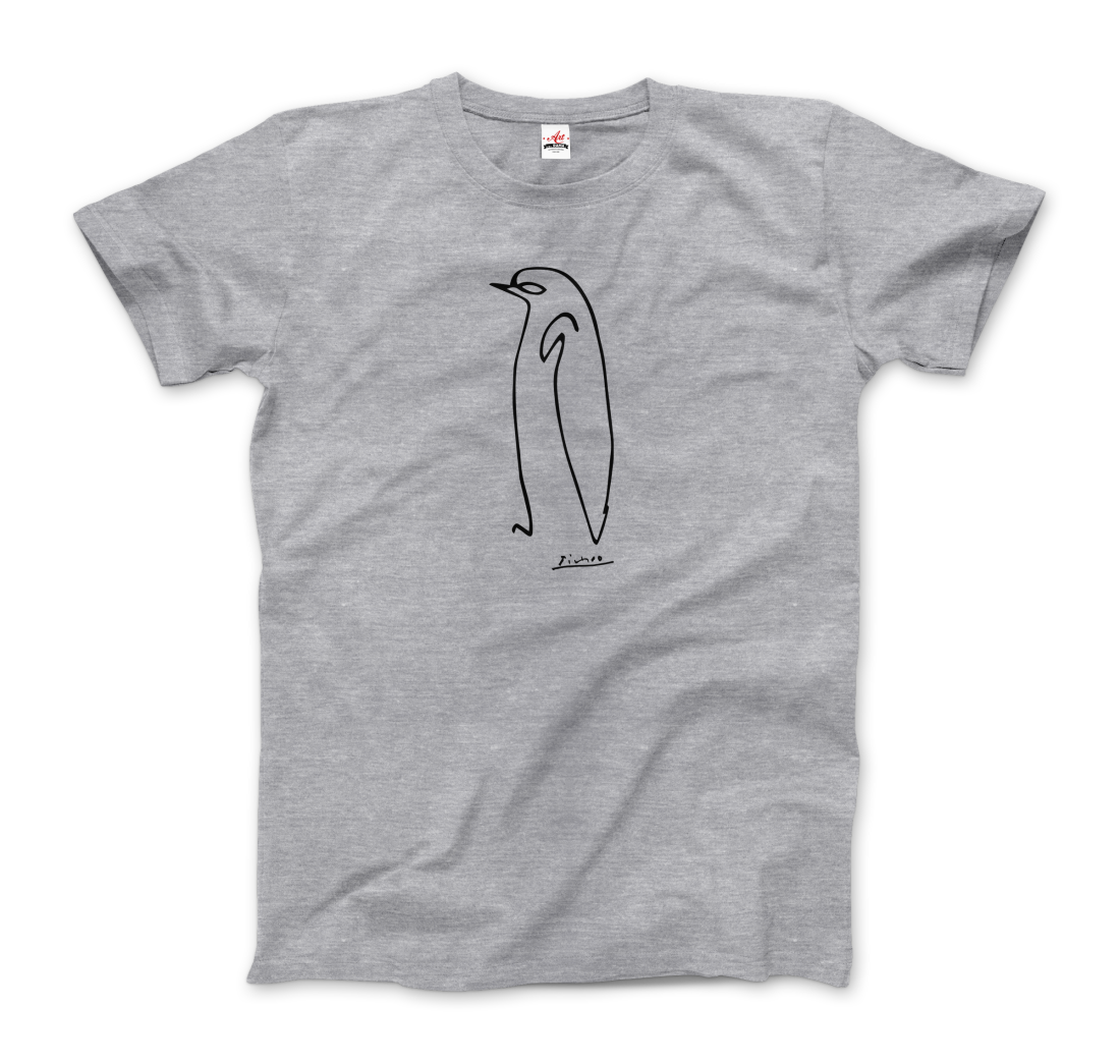 Pablo Picasso Penguin Line Artwork T-Shirt-6