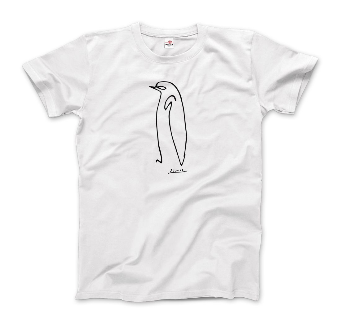 Pablo Picasso Penguin Line Artwork T-Shirt-3