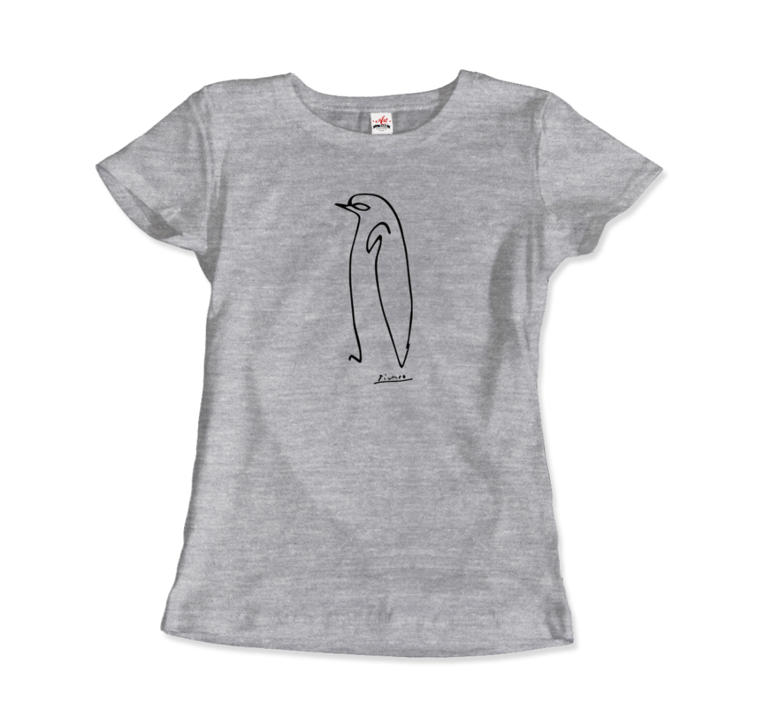 Pablo Picasso Penguin Line Artwork T-Shirt-10