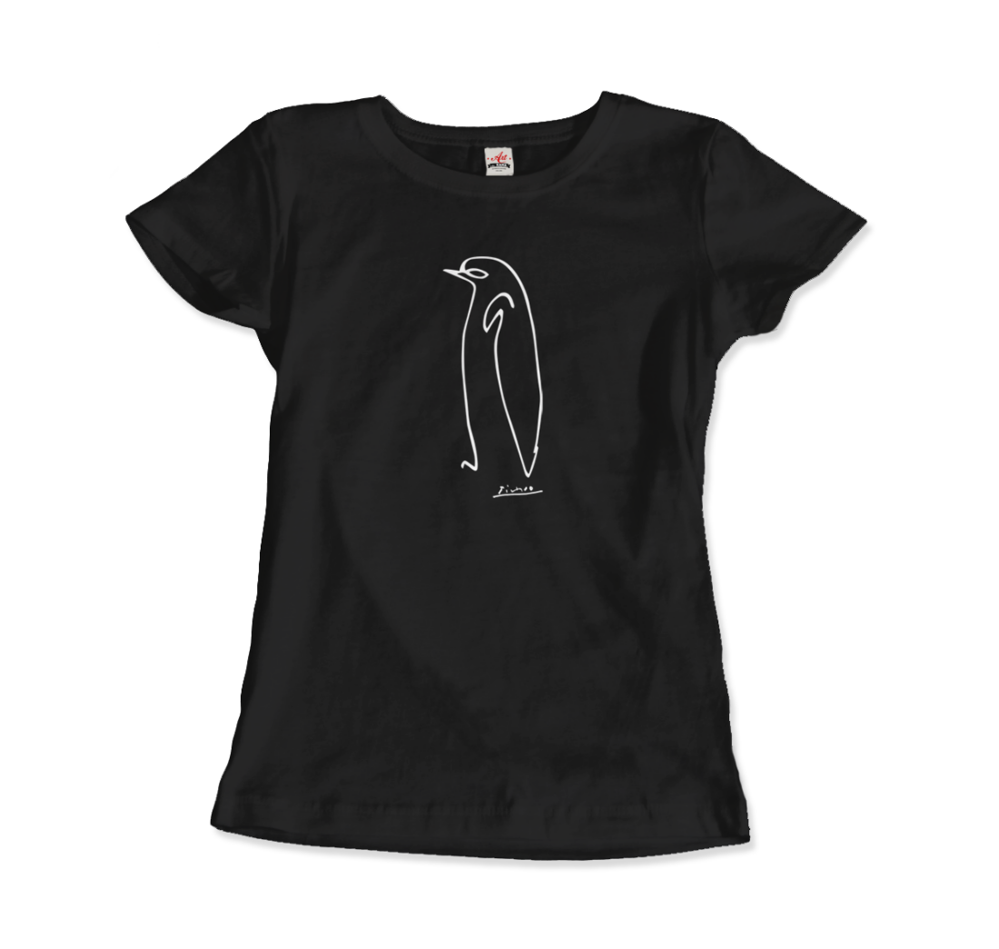 Pablo Picasso Penguin Line Artwork T-Shirt-2