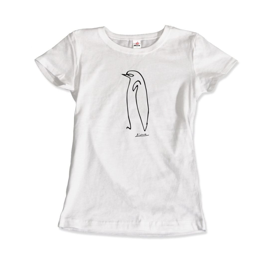 Pablo Picasso Penguin Line Artwork T-Shirt-4