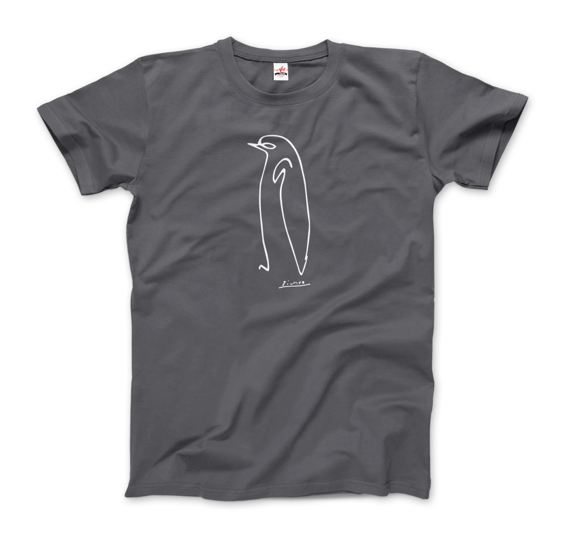 Pablo Picasso Penguin Line Artwork T-Shirt-5