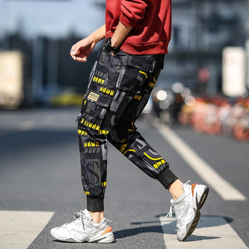 Streetwear Cargo Pants Men Hip Hop Pants Mens 2020 Autumn Harem Pant Harajuku Jogger Sweatpant Casual Trousers Male Pants-4