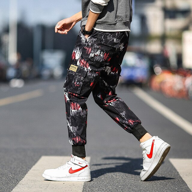 Streetwear Cargo Pants Men Hip Hop Pants Mens 2020 Autumn Harem Pant Harajuku Jogger Sweatpant Casual Trousers Male Pants-6