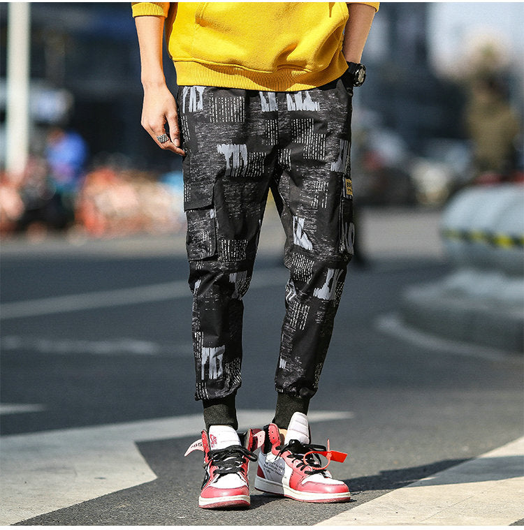 Streetwear Cargo Pants Men Hip Hop Pants Mens 2020 Autumn Harem Pant Harajuku Jogger Sweatpant Casual Trousers Male Pants-3