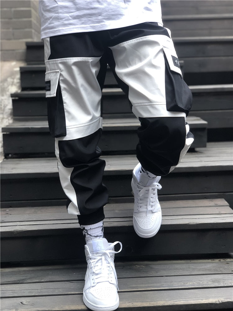 Streetwear Spring Summer Cargo Pants Men Jogger Casual Fashion Pockets Joggers Men Pants Hip Hop Trousers Men Pants-2