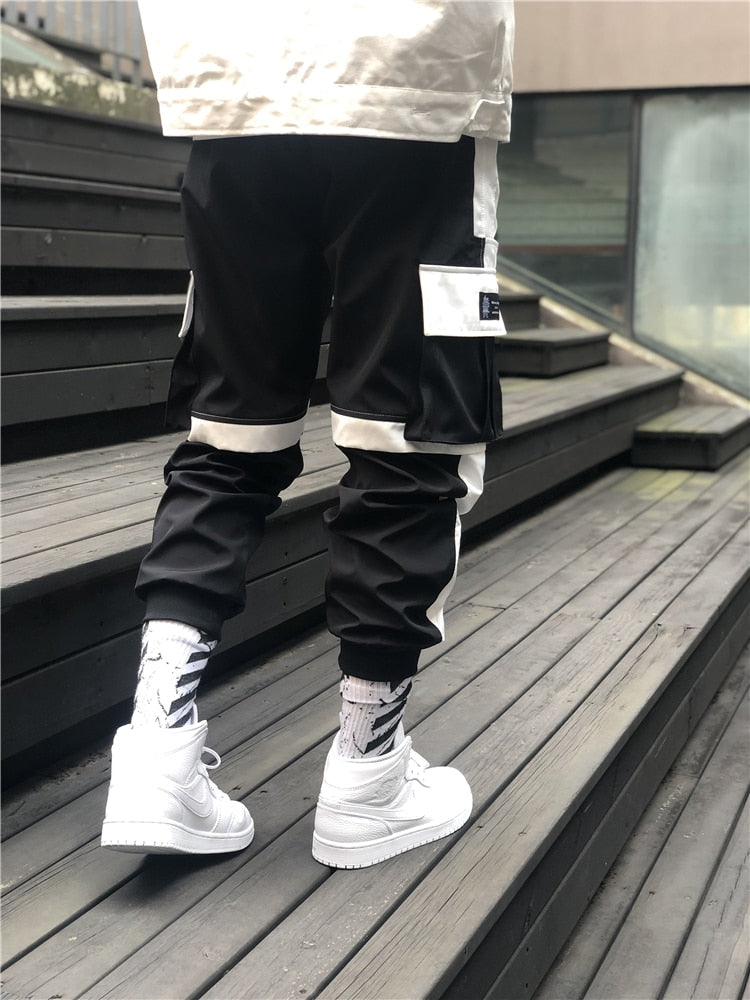 Streetwear Spring Summer Cargo Pants Men Jogger Casual Fashion Pockets Joggers Men Pants Hip Hop Trousers Men Pants-0