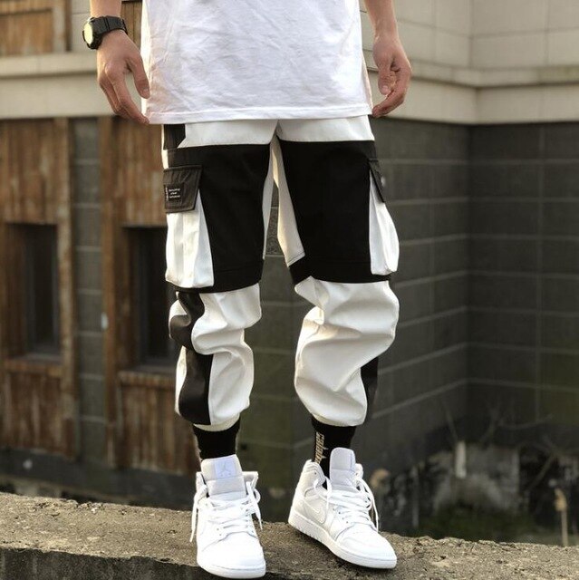 Streetwear Spring Summer Cargo Pants Men Jogger Casual Fashion Pockets Joggers Men Pants Hip Hop Trousers Men Pants-5