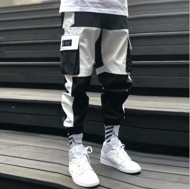 Streetwear Spring Summer Cargo Pants Men Jogger Casual Fashion Pockets Joggers Men Pants Hip Hop Trousers Men Pants-4