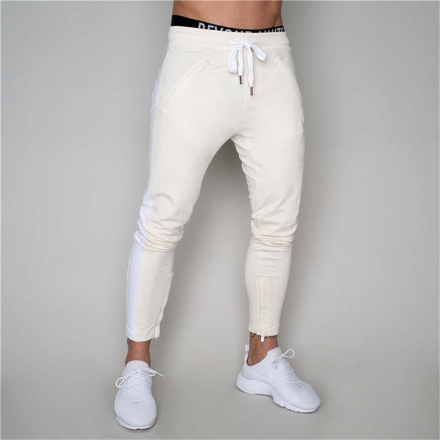 Men Joggers Casual Pants Fitness Pants Bottoms Skinny Sweatpants Trousers Black Gyms Jogger Sweat Pants-6