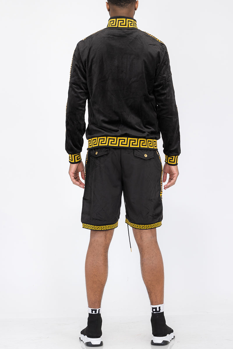 Status Velour Short Set-3