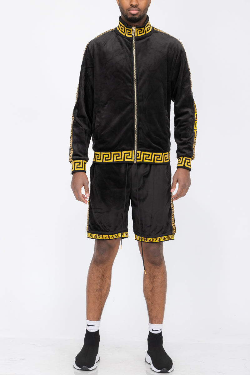Status Velour Short Set-2