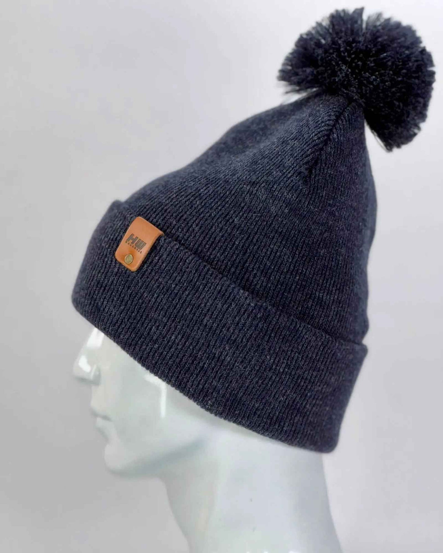 CPP1 HAAKWEAR PomPom Beanie - Made in USA - Denim Blue-1