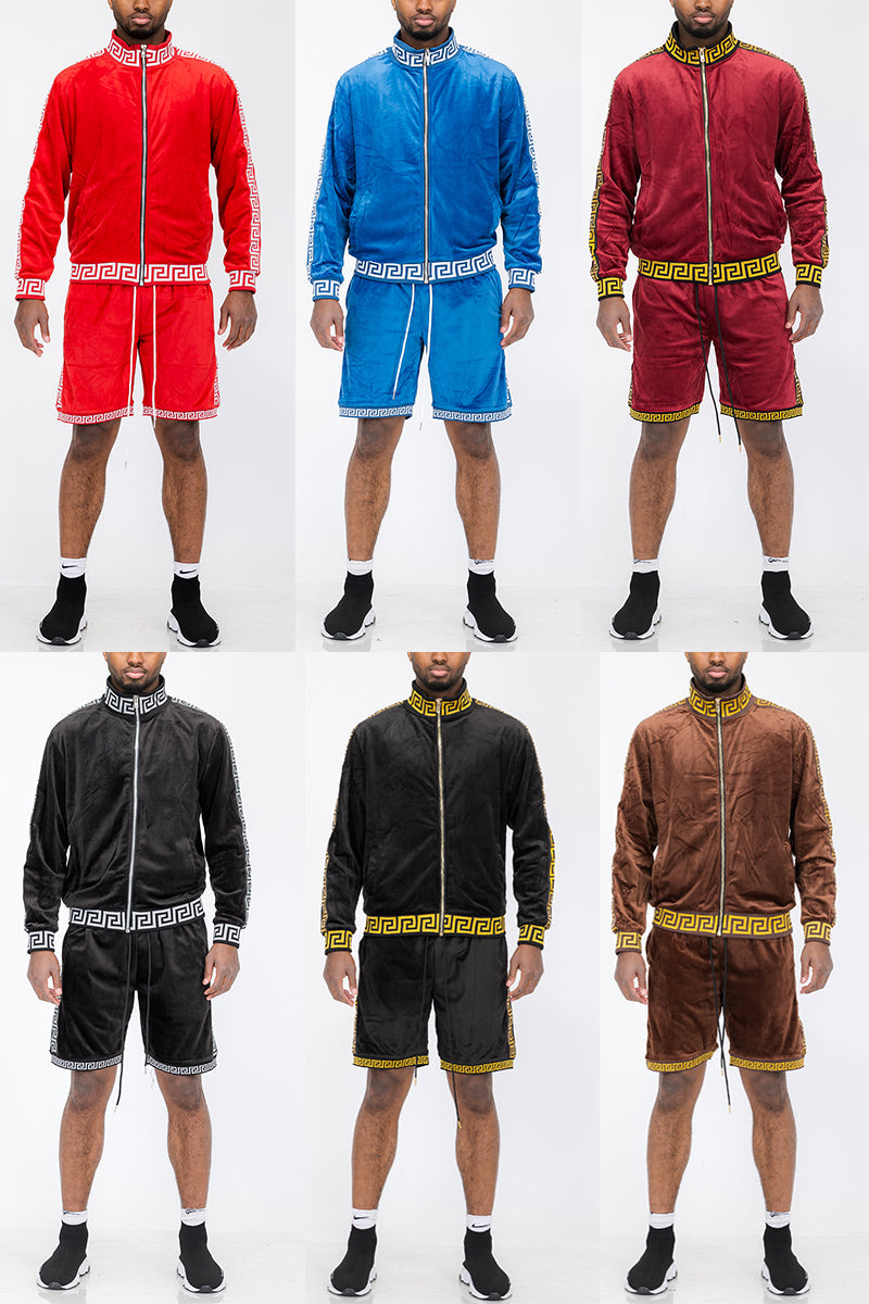 Status Velour Short Set-1