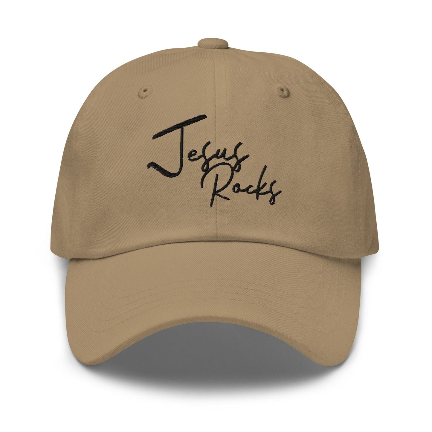 Embroidered Baseball Cap - Adjustable - Jesus Rocks-5