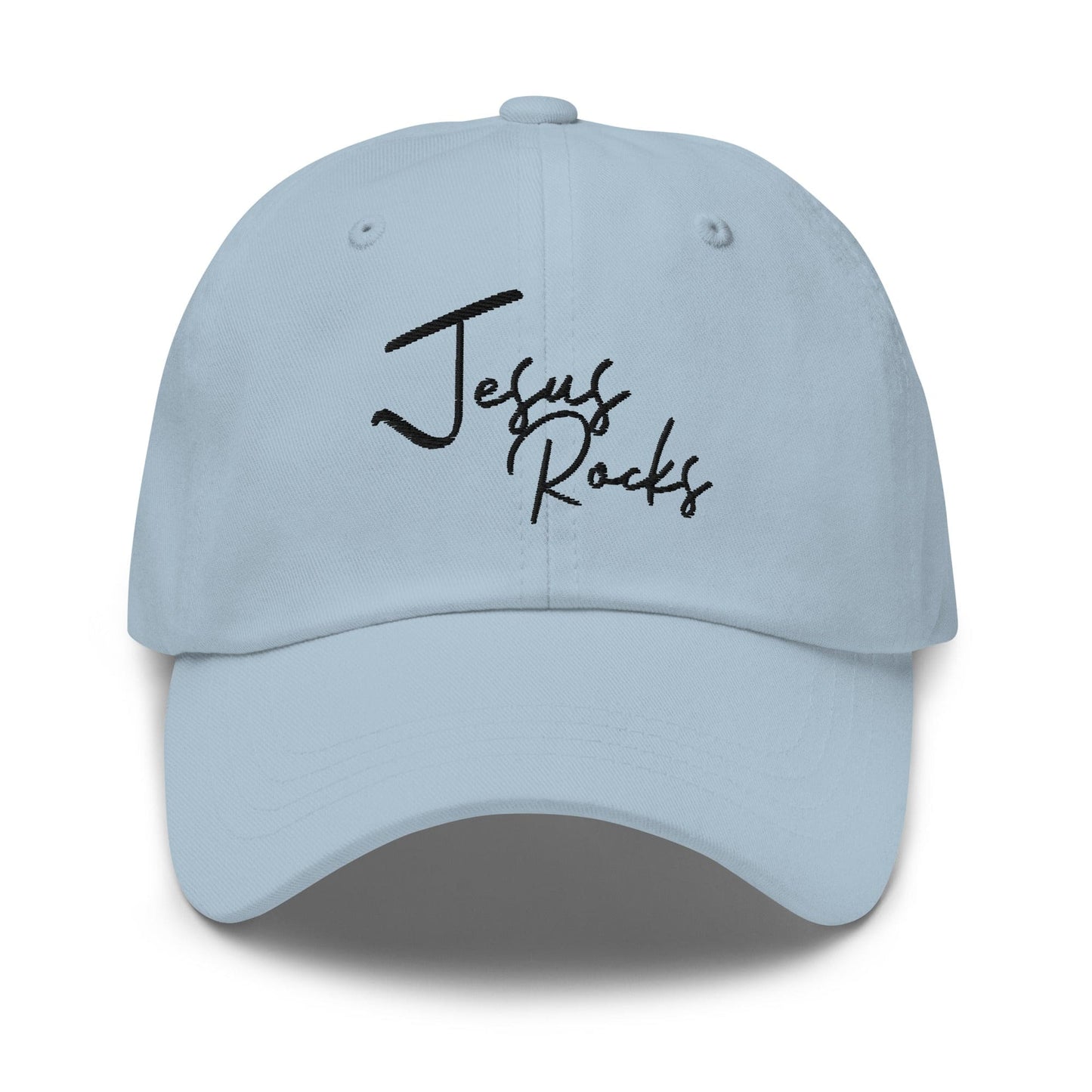 Embroidered Baseball Cap - Adjustable - Jesus Rocks-6