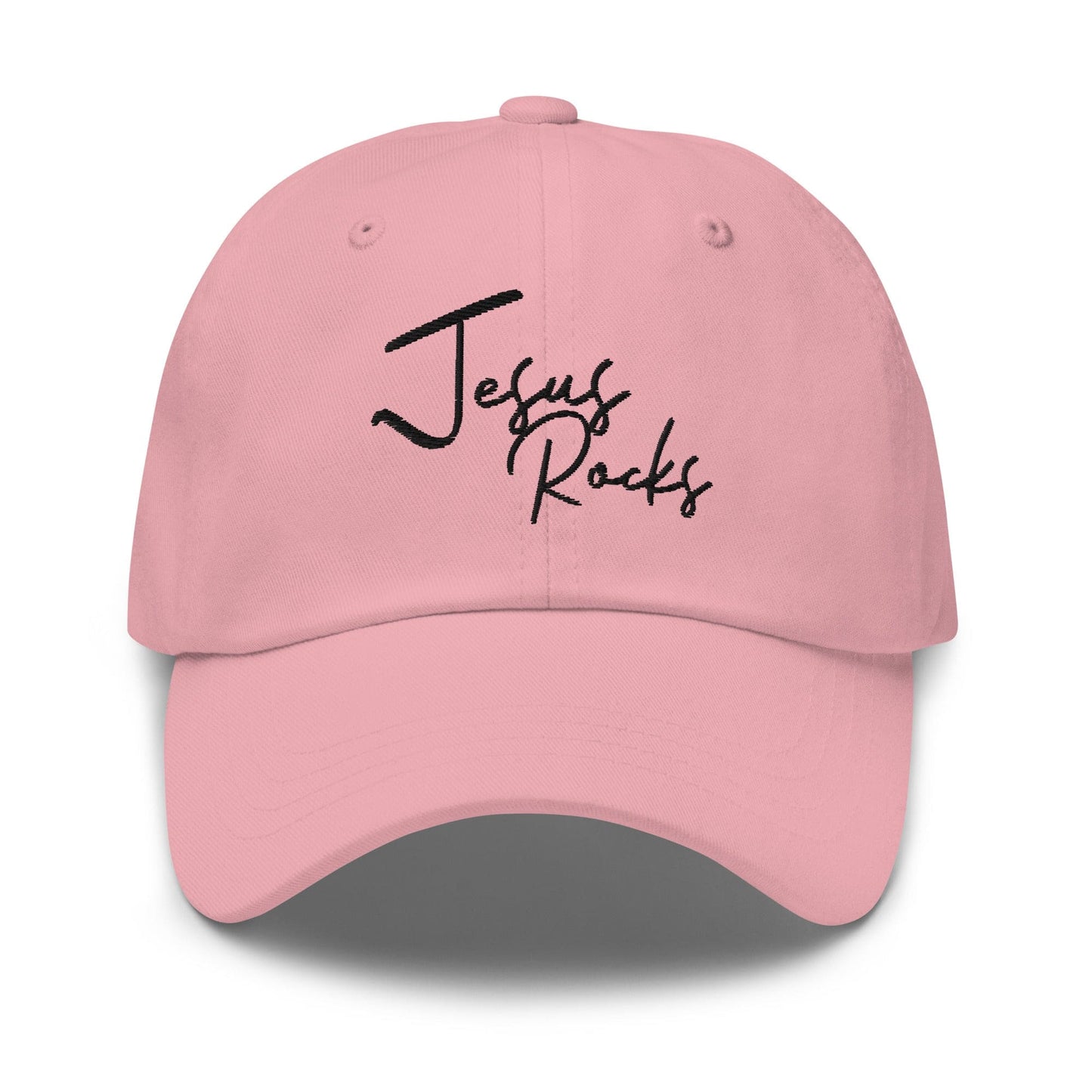 Embroidered Baseball Cap - Adjustable - Jesus Rocks-7