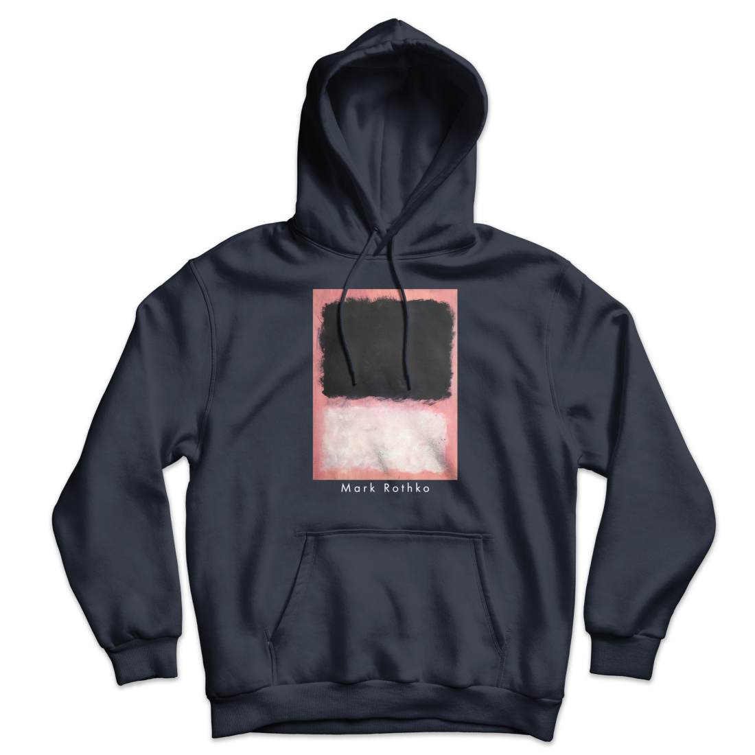 Mark Rothko - Untitled, Pink, Black and White Unisex Hoodie-2